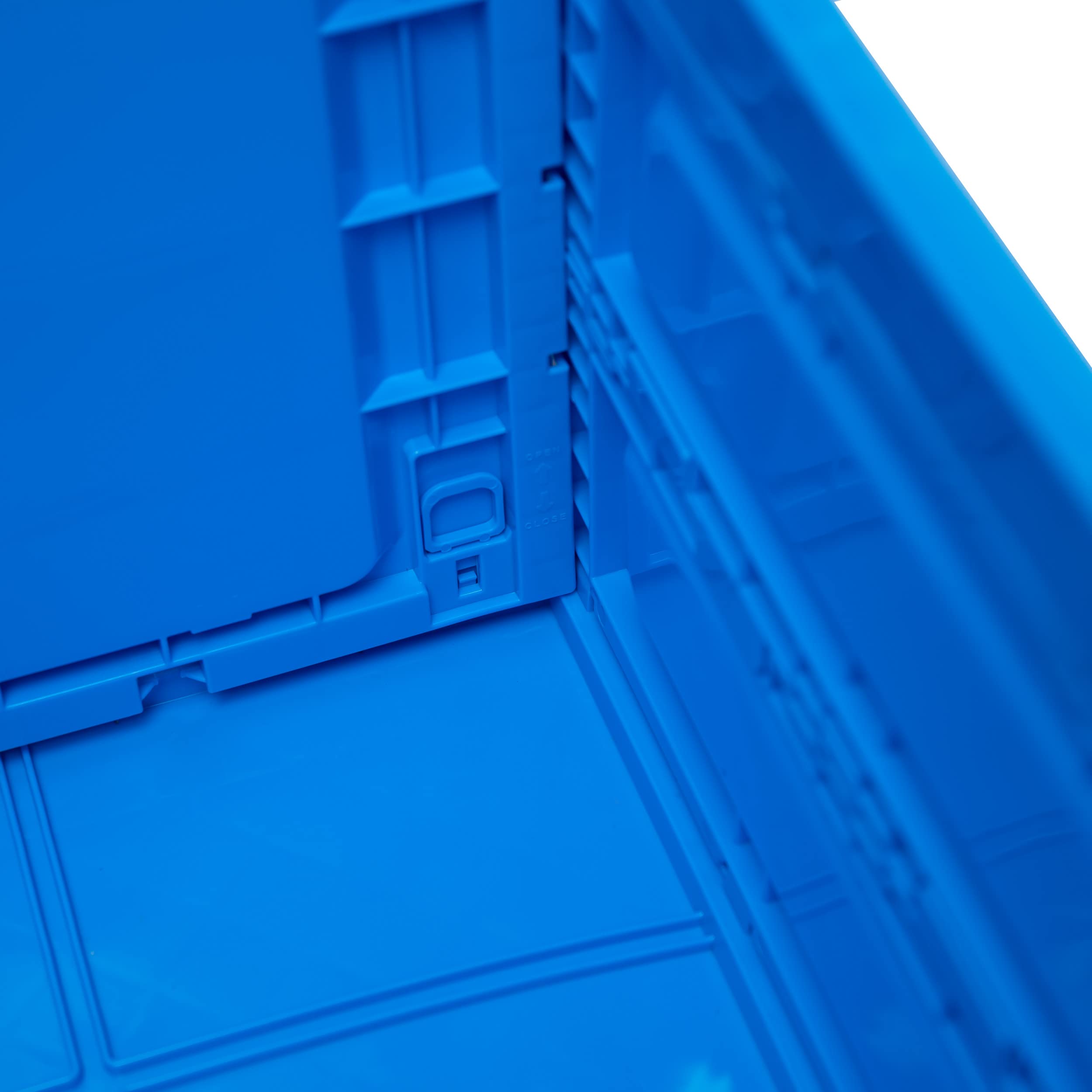 Faltbox PK6040308 Euroformat 60x40x30cm, Volumen 58L, stapelbare und faltbare Industriebox Farbe Blau, Transport- und Lagerbox aus Kunststoff PP, Kommissionierbox bis 30kg belastbar