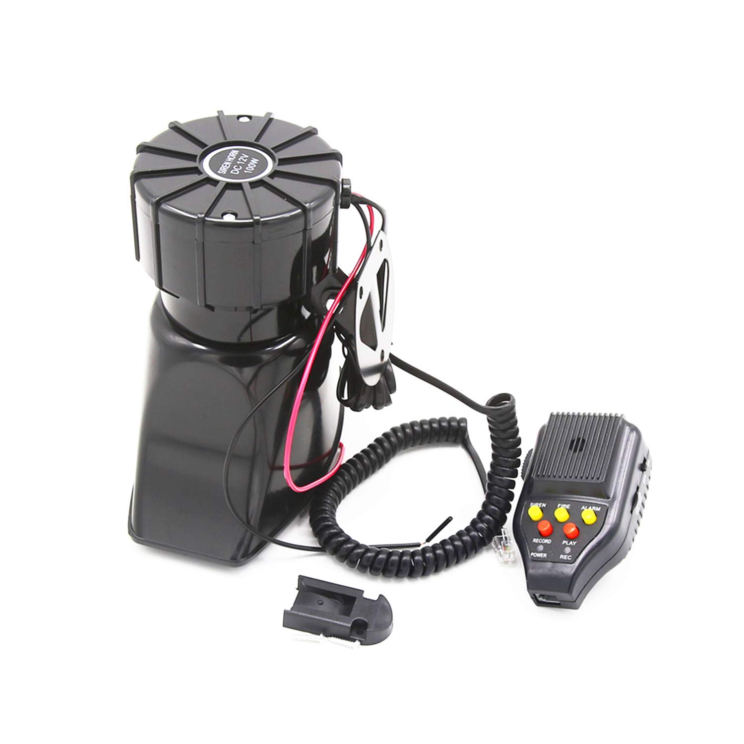 Bocina de coche Car Horn Bocina de megáfono para Amplificador de sonido de emergencia 130DB Sirena de policía Bocina para cualquier 12V Car Barco SUV ect