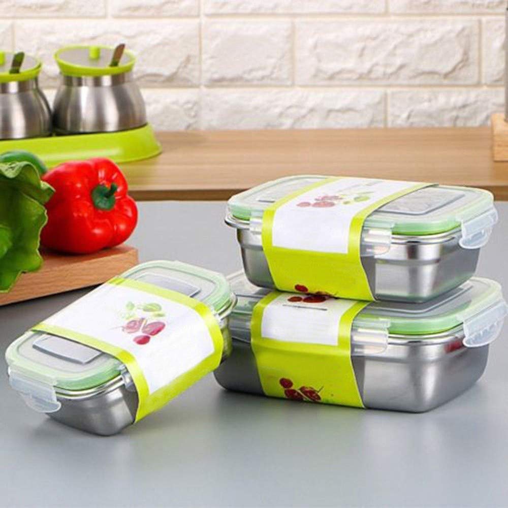 Boîte à lunch acier inoxydable 850ml finis les repas froids au travail