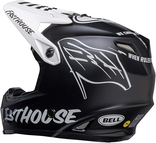 Miniatura 5 de BELL Moto-9 Mips - Casco juvenil luz brillante negroblanco - LXL