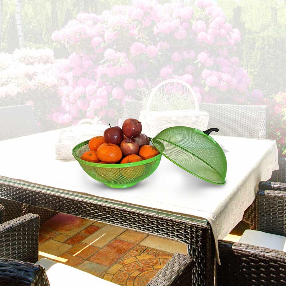 FACILITYS - Panier à fruit anti moucheron - Cloche protège fruit en mailles métalliques