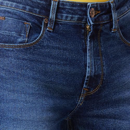 Image of Spykar Men's Rover Regular Fit Mid Rise Casual Jeans