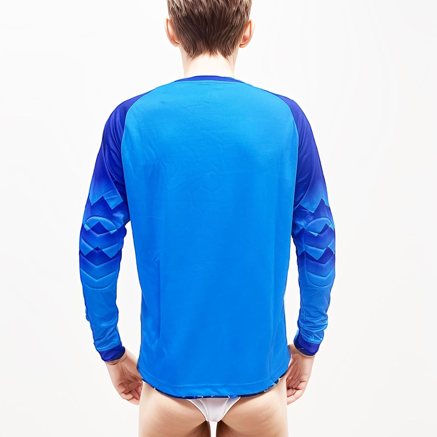 DRHOM Youth Boys Goalkeeper Soccer Jersey Kids Long Sleeve Soccer Uniform Padded Goalkeeper Shirt Tops - Image 2