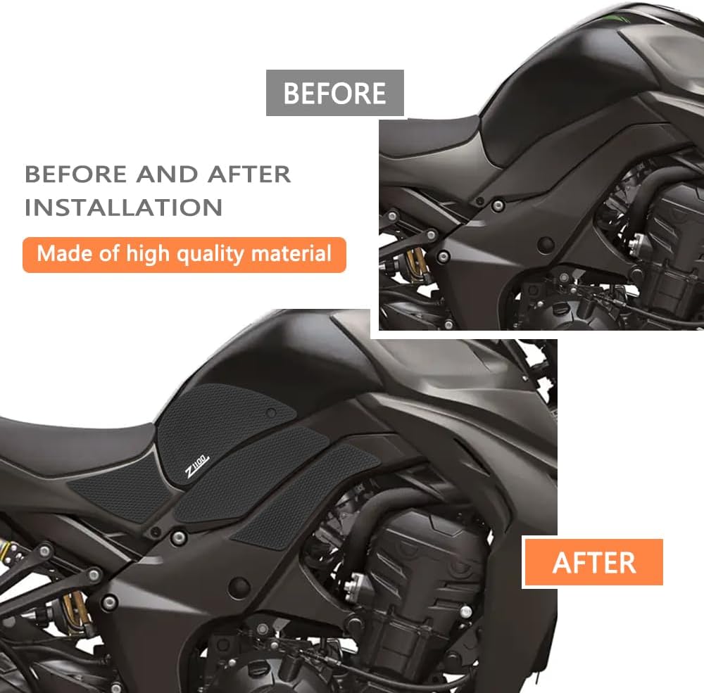 for Z1100 z1100 2026 Accessories Fuel Tank Traction pad Anti-Slip Sticker Motorcycle Fuel Tank Knee pad Fuel Tank Grip pad Fuel Tank Control Enhancement Sticker