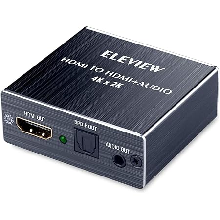 Amazon Eleview Hdmi 音声分離器 4k 光デジタル Ps4 Nintendo Switch 音声分離 オプティカル Spdif 3 5mmステレオ アナログ デジタルオーディオ分離器 Ehd 047n Eleview Avセレクター