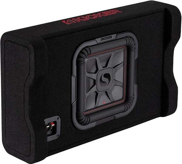 Kicker 43C154-N Estéreo universal para coche de 15 pulgadas, serie C15 Sub 300W RMS 4 ohmios SVC subwoofer para coche y subwoofer sellado doble RF215H de 15 pulgadas, caja de subwoofer de ángulo trasero de madera MDF de 5/8 pulgadas 🥇✔️ ® A Pedido 🏆™