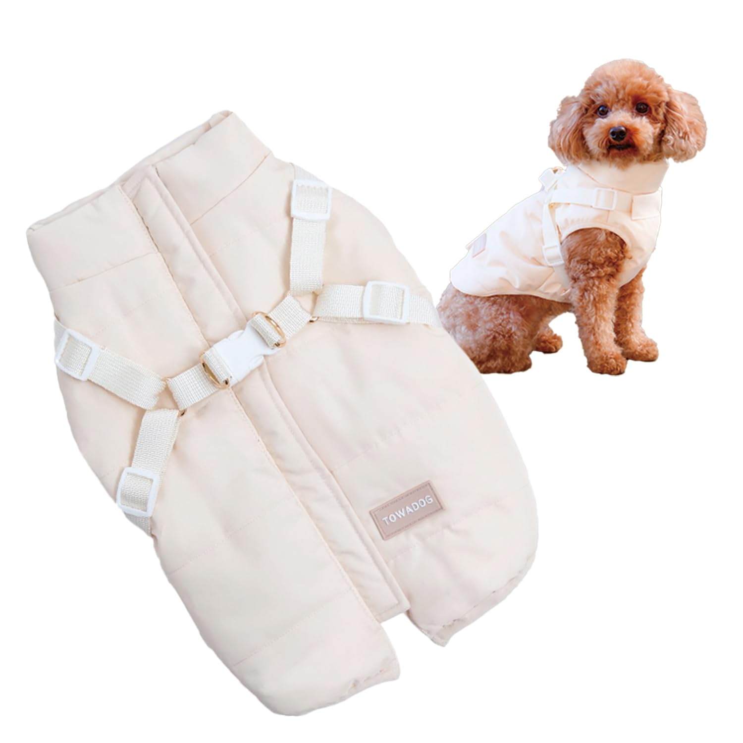 Amazon | TOWADOG【ハーネス一体型で着脱簡単】 犬 服 ハーネス ドッグ