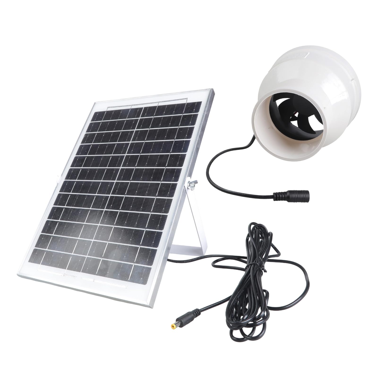 Tsophreniq Multicolor Noise Solar Blower Fan 75Mm / 110Mm Duct Systems Exhaust For Attic Chicken Coops Pvc Pipe Ventilation Solar Power Exhaust For Greenhouses