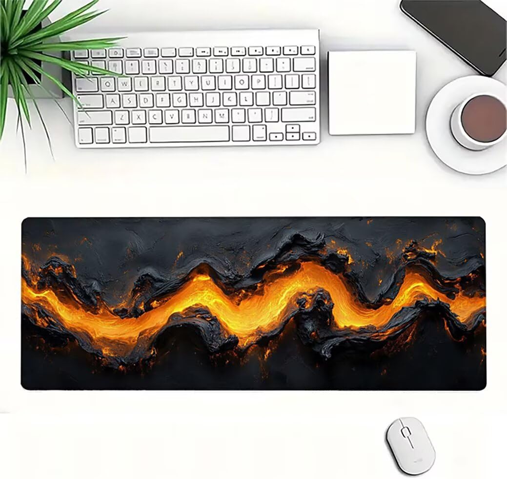 Genérico Lpfieonn Negro Gaming Alfombrilla Ratón 160x80cm PF-2447