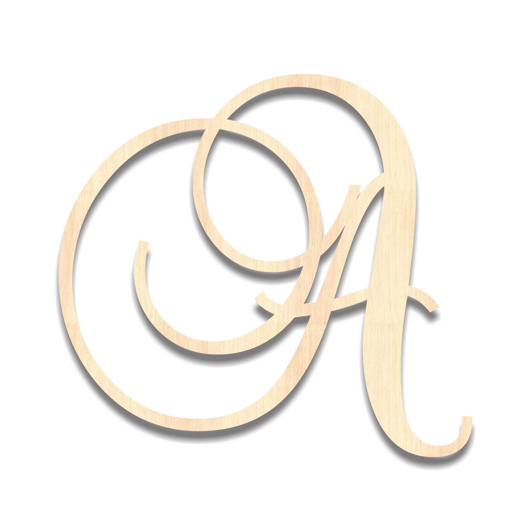 Back40LifePrecision Cut Wood Script Monogram Letter - A Medium