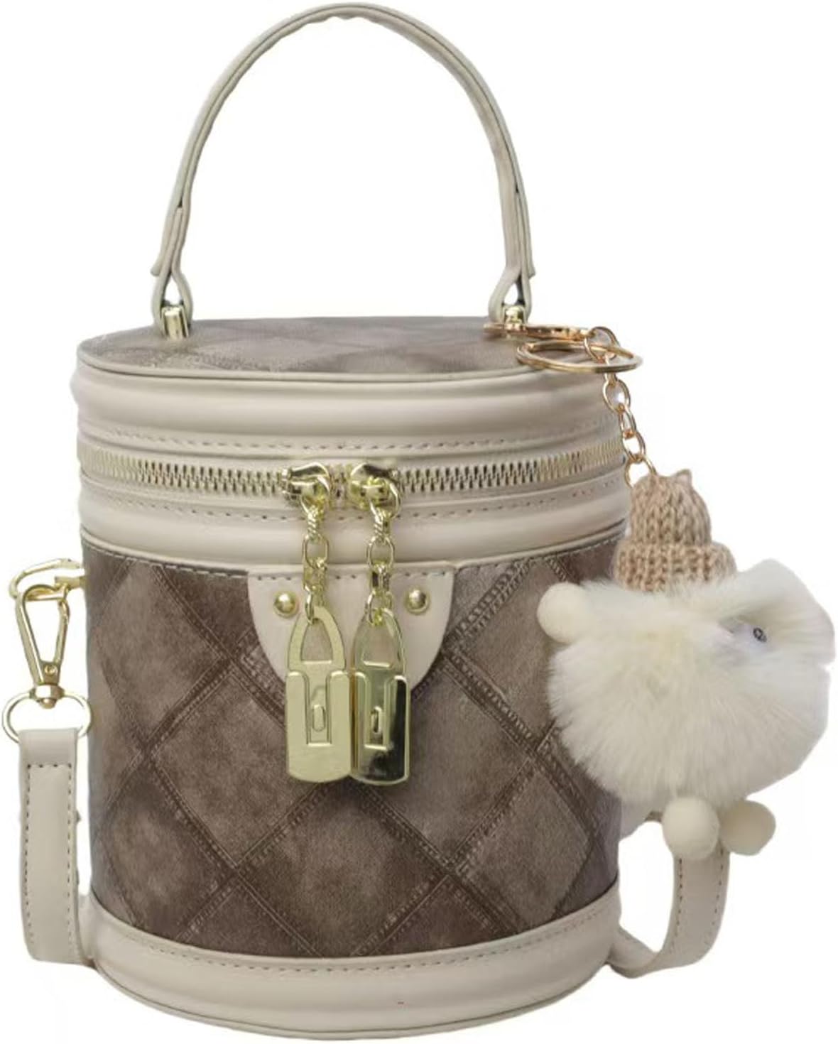 Bucket Bag,Checkered Crossbody Bag,Blue Clutch Purses for Women,Denim Purses for Women