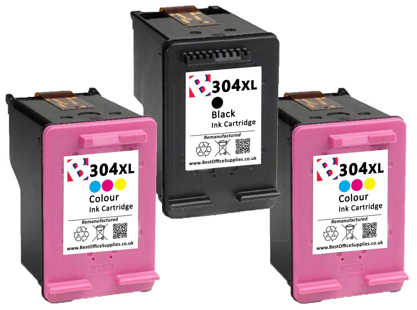 3 x 304XL czarne i kolorowe wkłady atramentowe do HP Deskjet 3764 2600 2620 2622 2630 2632 2633 2634 3700 3720 3722 3723 3730 3732 3733 3735 3750 3752 3755 3760 3762 5010 5020 5030 5032 5050 5055