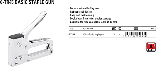 Miniatura 5 de Stanley 6-TR45 TR45 - Pistola de grapas, color plateado
