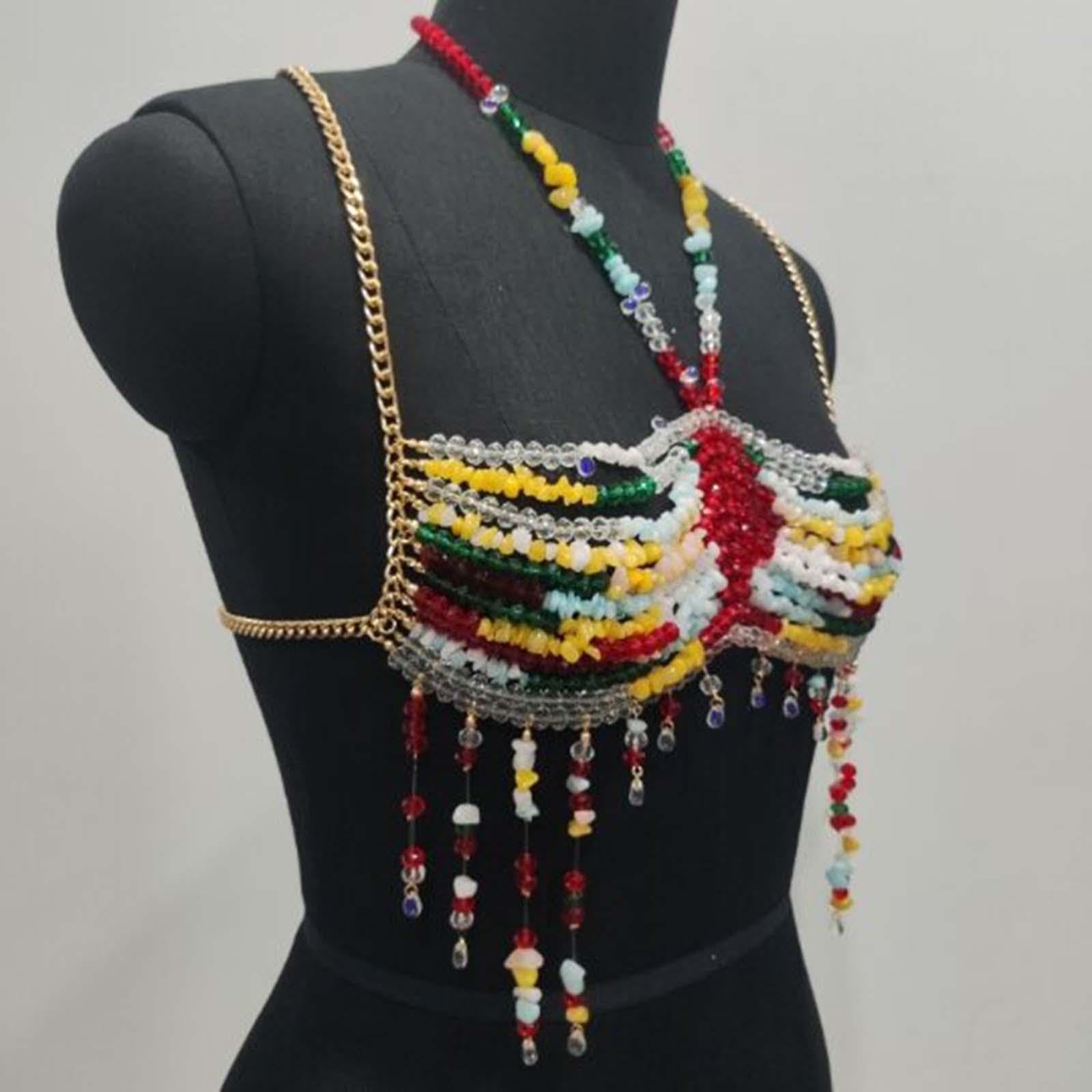 Qianly Chaîne de Corps pour Femme, Soutien-, Bijou de Corps pour Accessoires Photo, Carnavals