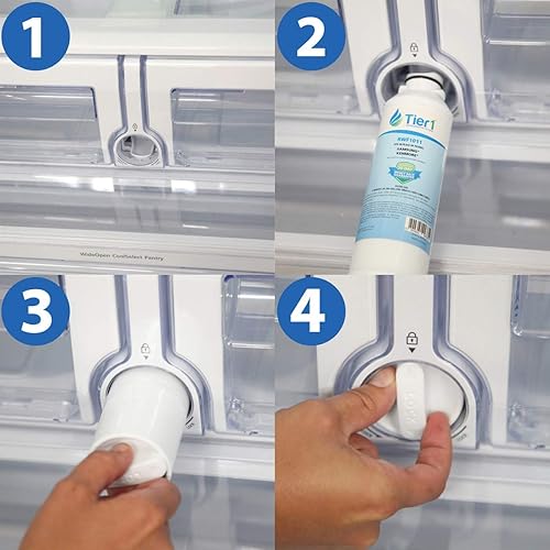 Miniatura 4 de Tier1 Filtro de agua para refrigerador DA29-00020B  Reemplazo para Samsung DA29-00020A, HAFCINEXP, HAF-CIN, 46-9101, DA97-08006A-B, WSS-2, WF294,