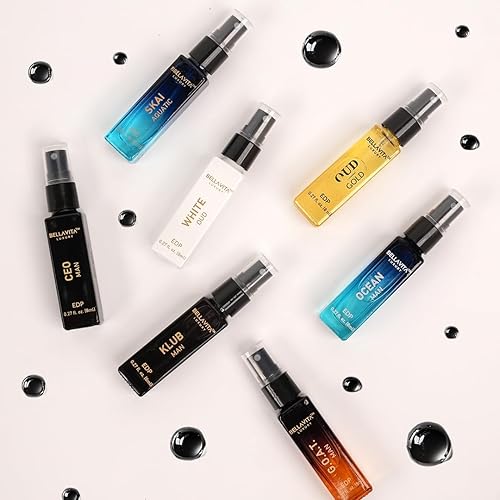 Miniatura 3 de Juego de Perfumes Bella Vita Luxury Discovery para Hombre (7x8ml) Juego de Regalo de Mini Perfumes para Hombre con Bergamota, OUD y Patchouli