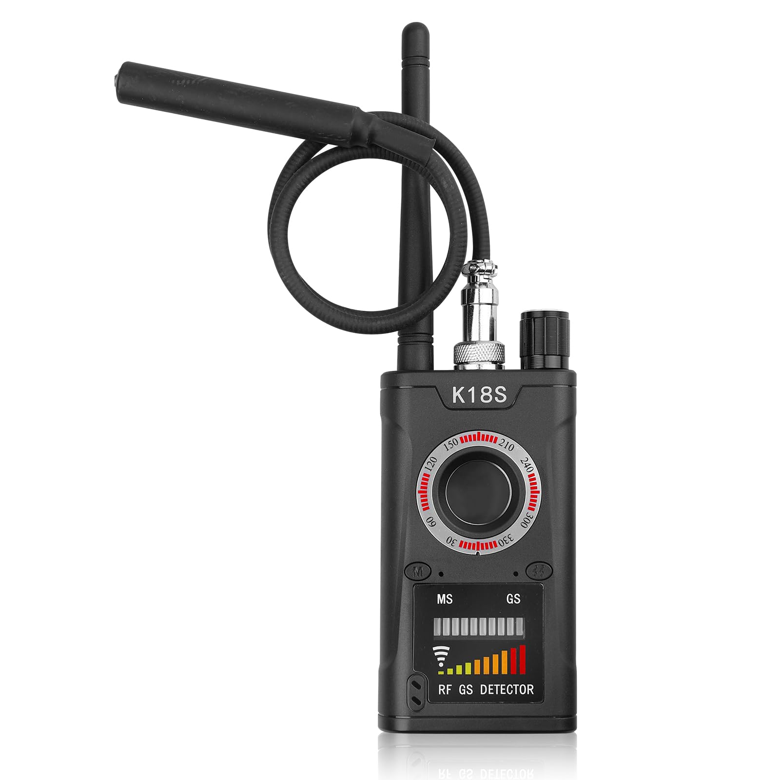 Détecteur de caméra cachée : détecteur de signal RF portable avec balayage infrarouge, détecteur de systèmes d'écoute, détecteurs GPS pour traceur GPS, détecteur anti-espion pour la
