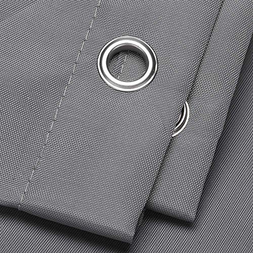 Duschvorhang von KIPIDA aus Textil, schimmelresistent und wasserdicht