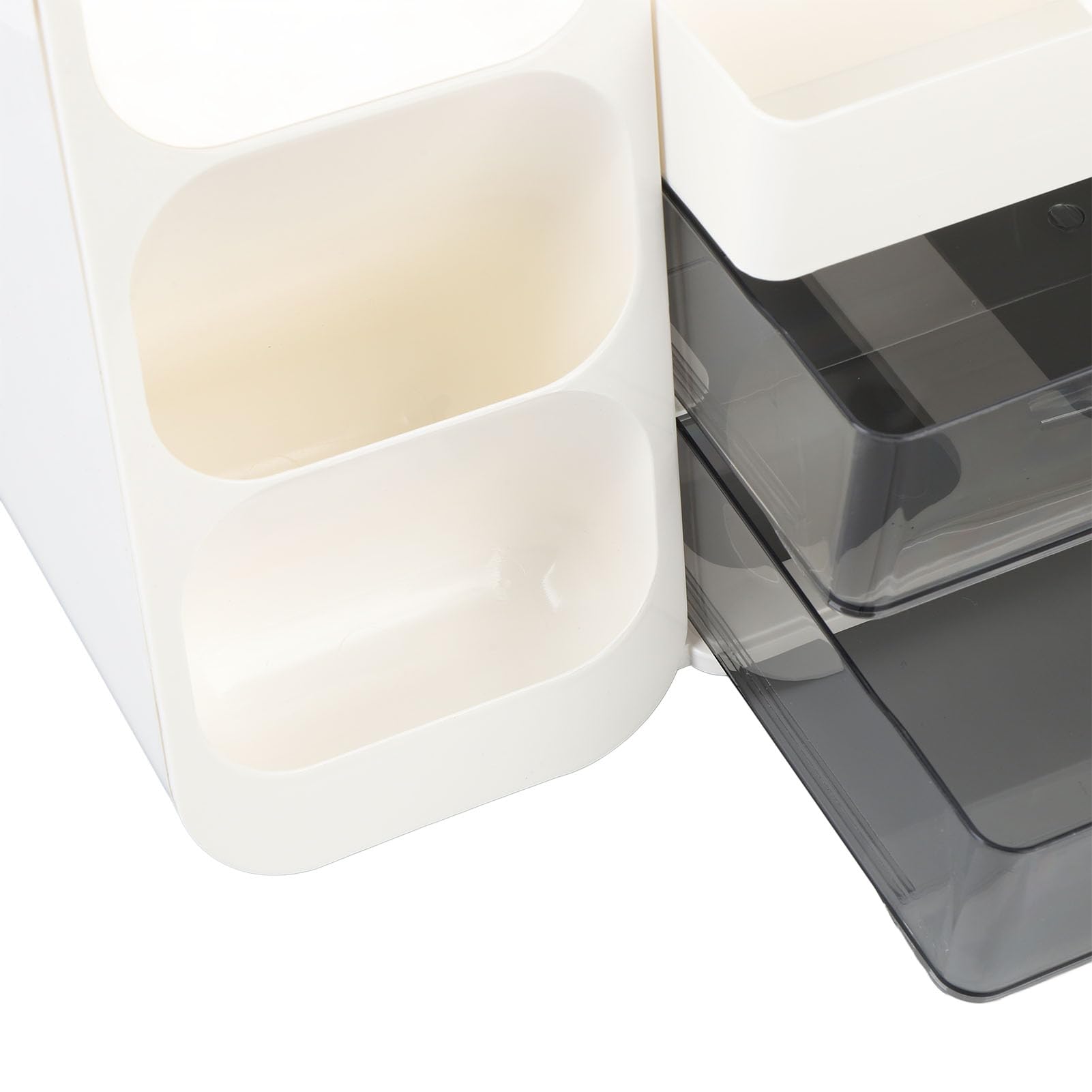 Organizador de Maquillaje, Vitrina de Cosméticos Multicapa de Gran Capacidad con Compartimentos Transparentes para Lápices Labiales, Herramientas para el Cuidado de la Piel