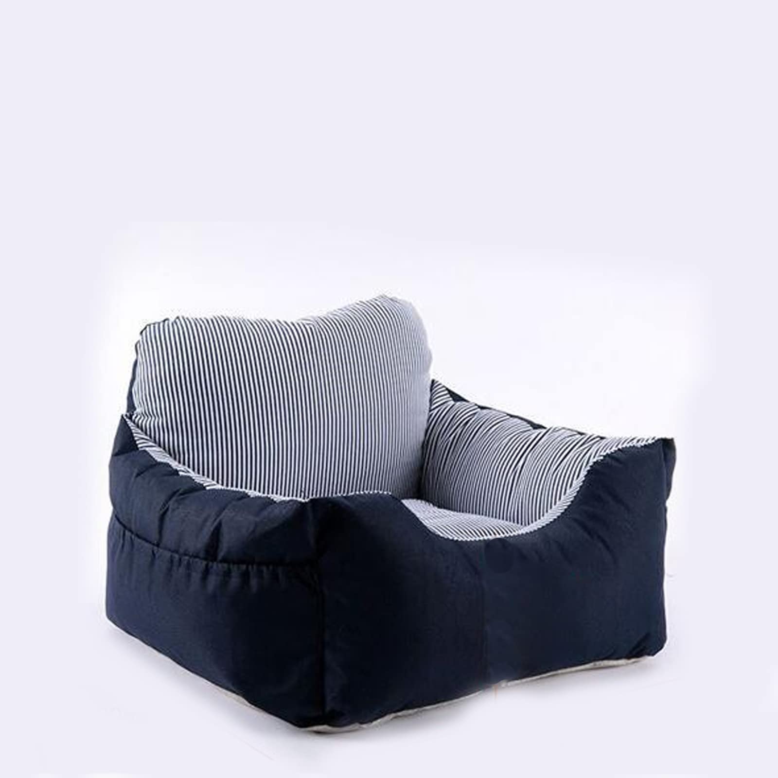 Asiento De Coche para Perros, Asiento Elevador para Mascotas con Cama para Cachorros Y Gatitos, Cama para Mascotas para Interior con Bolsa De Almacenamiento, Correa De Arnés
