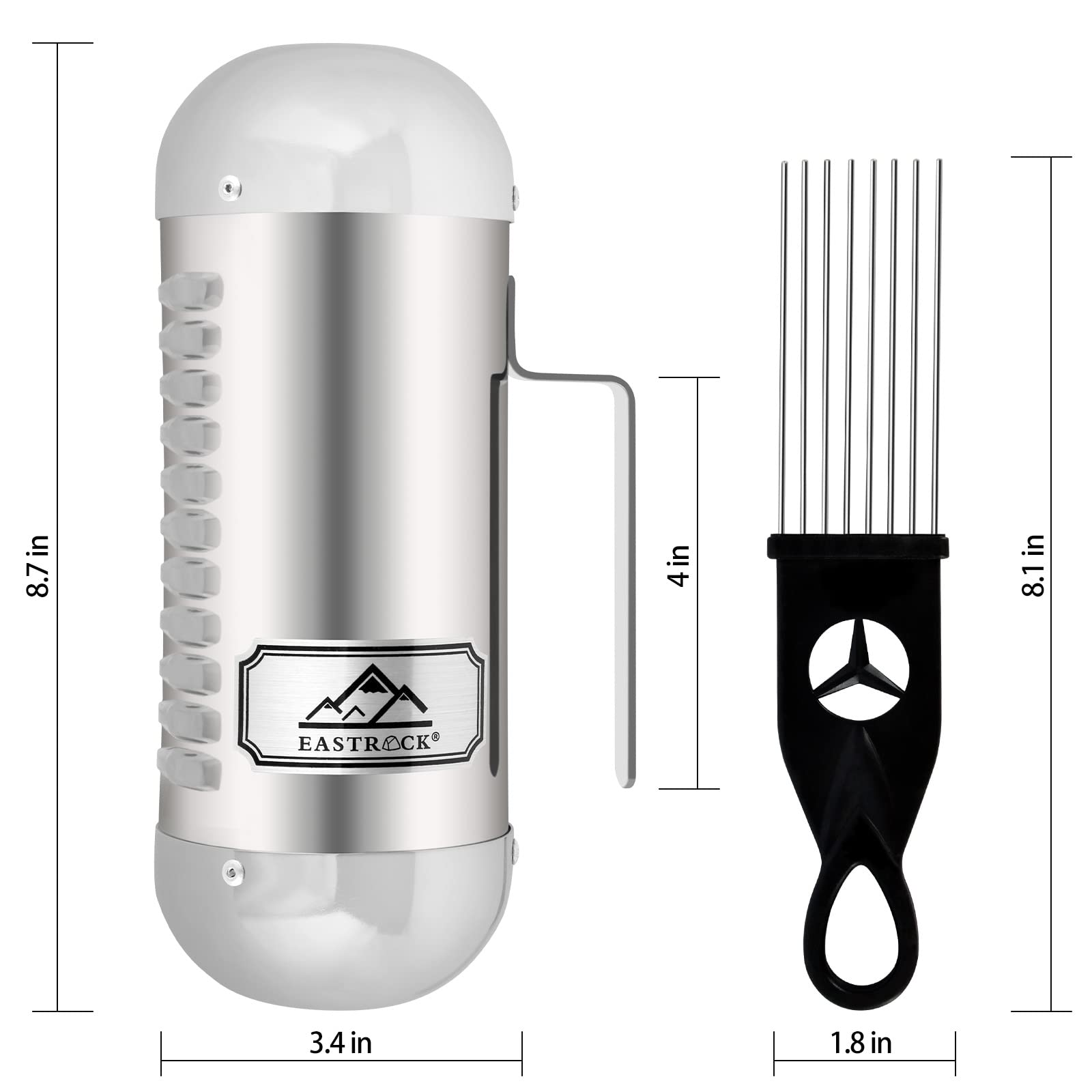 EASTROCK Guiro Instrument Professional Stainless Steel Guiro Instrument Puerto