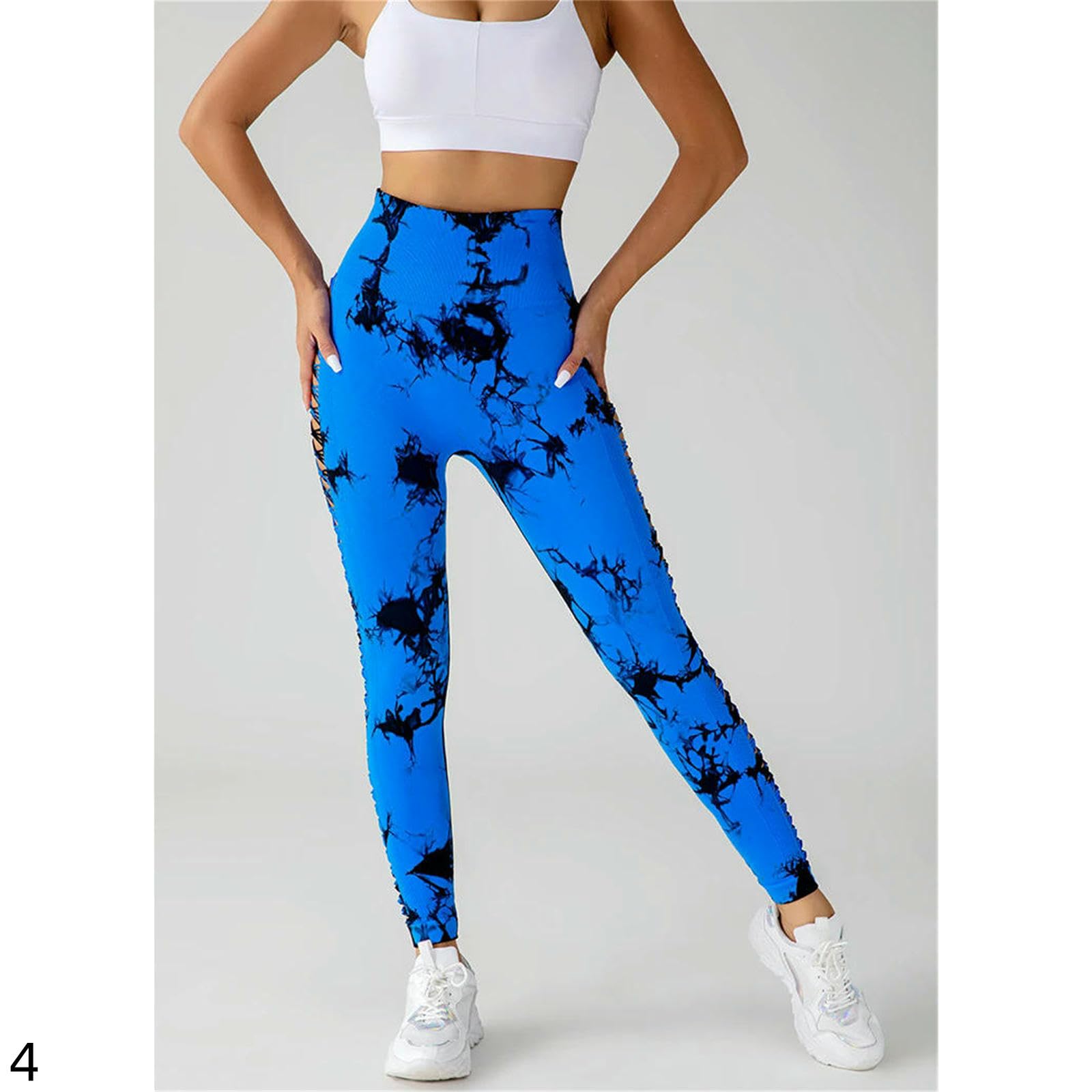 Pantalones de Yoga Mujer Deportivos Ajustados Sin Costura para Mujeres Correr Fitness Cintura Alta Yoga-Negro-m