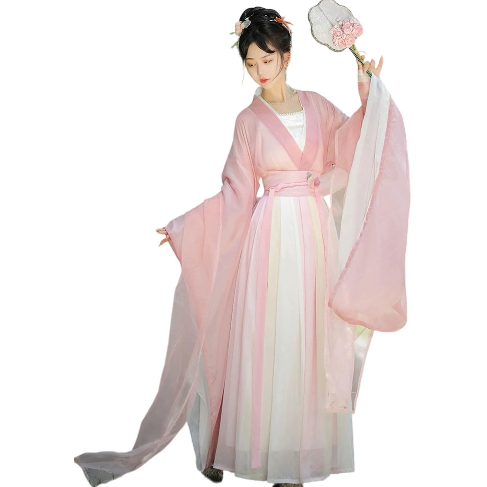 Ensemble vêtements traditionnels chinois Hanfu imprimé femme