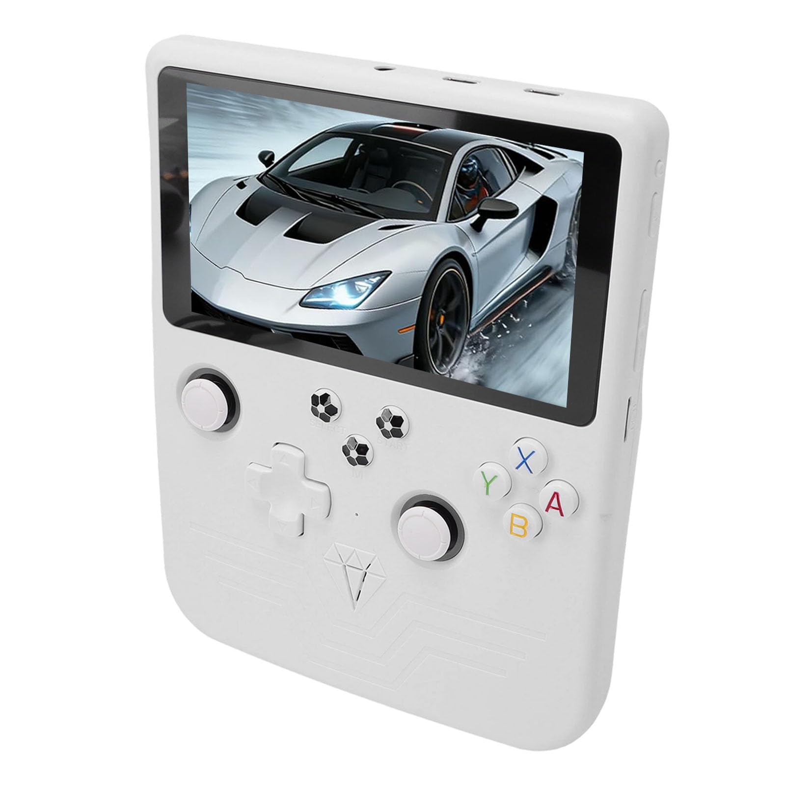 Consola de Juegos Portátil Consola de Juegos Retro Portátil con Pantalla HD de 6 Pulgadas para Entusiastas de los y Viajeros (Blanca)