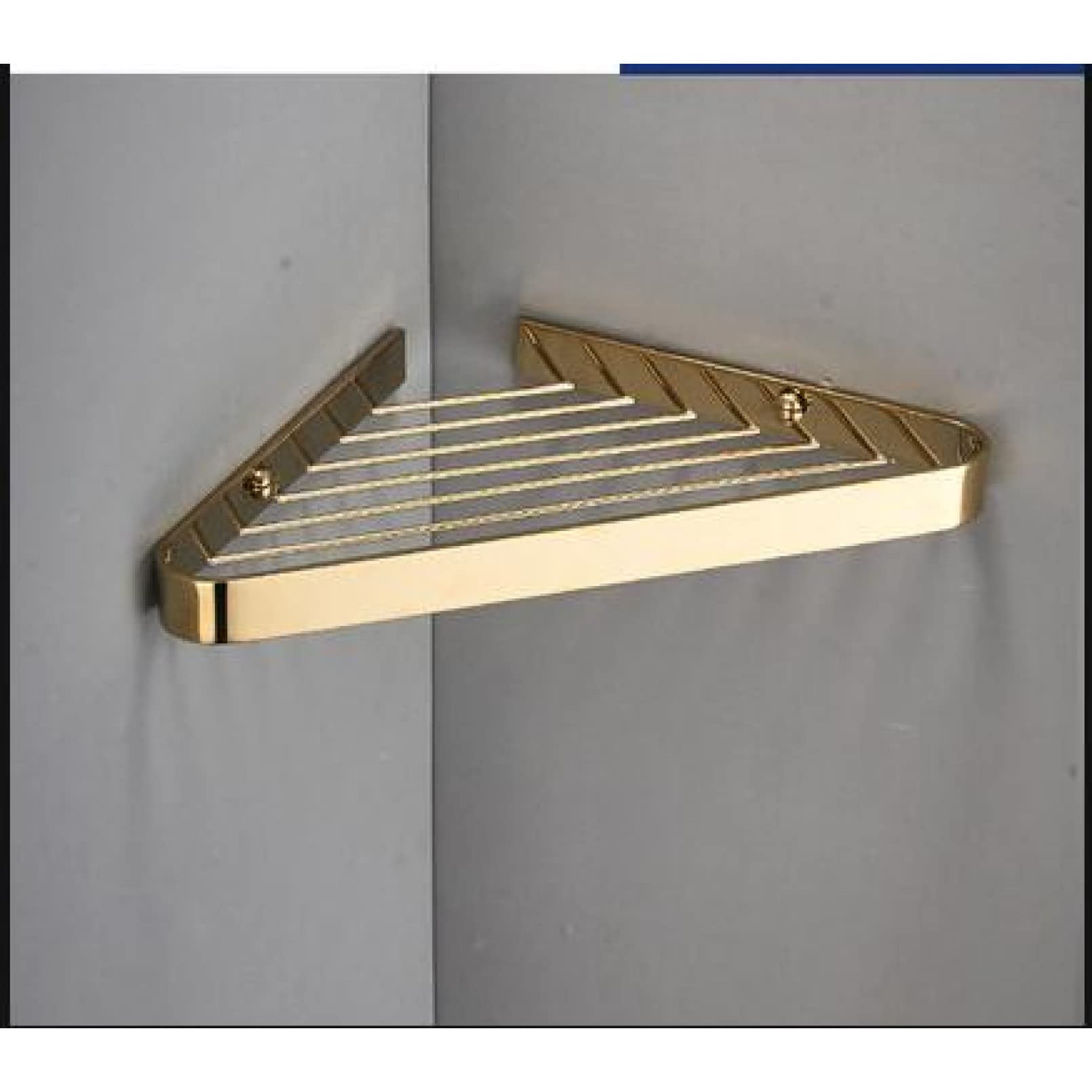 YHdtUO Bathroom Divider Rack Corner Shelf Brass Bathroom Shower Rack Brushed Gold Bath Shower Shelf Bath Shower Caddy