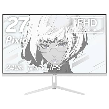 ゲーミングモニター ホワイト 27インチ PX27UWAVEW / ホワイト | 27インチ 160Hz 4K Fast IPSゲーミング