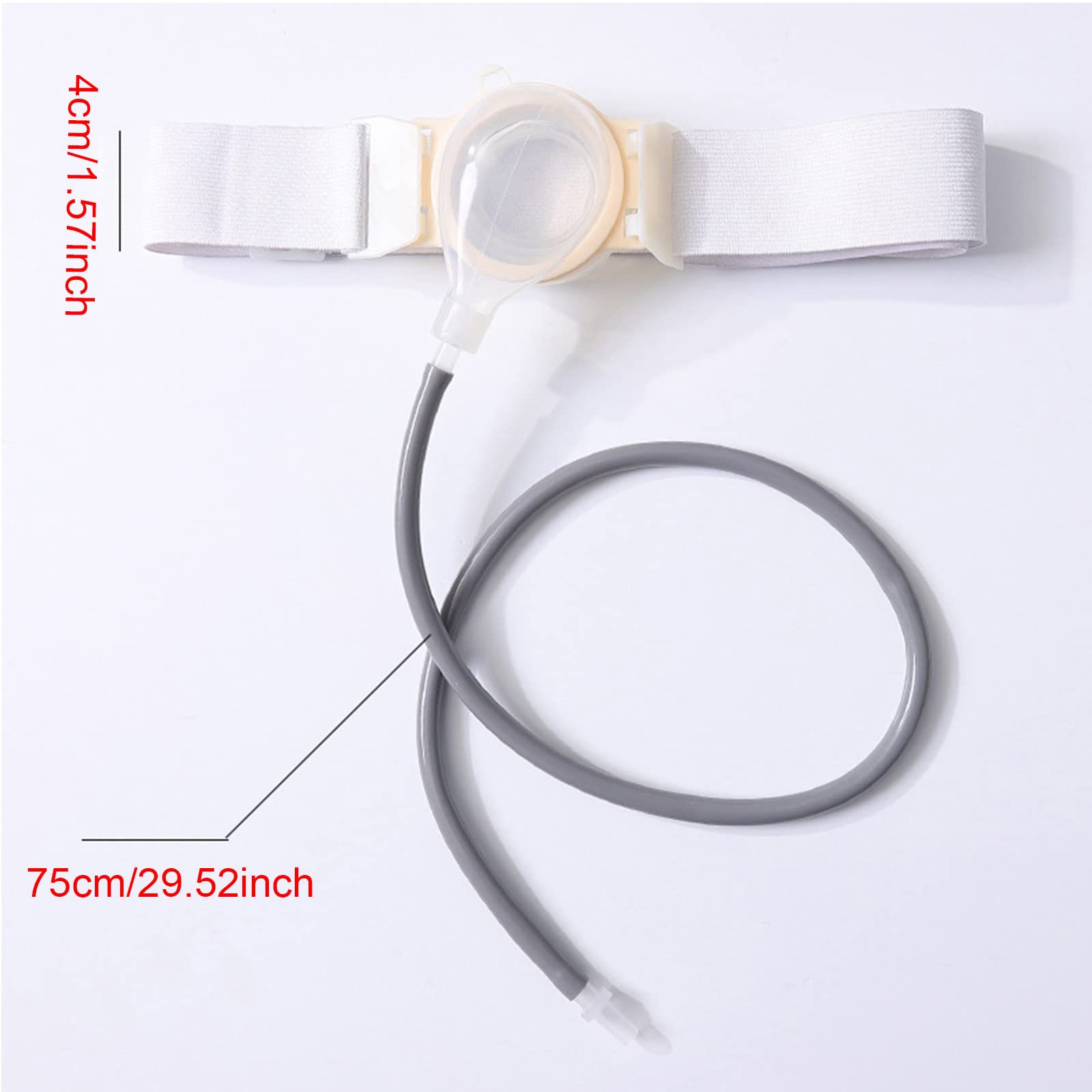Bolsa de ostomía, Bolsa de urostomía con Bolsillos Laterales Cintura diurnos y nocturnos for el Cuidado la colostomía. orina Completa