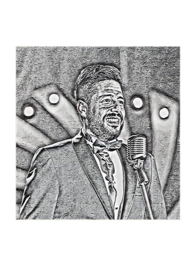 RYN Mohamed Hamaki Mdf Wall Art Multicolour 30X30Centimeter RYART0402