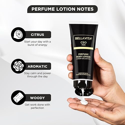 Miniatura 3 de Be.lla Vita Luxury Intense CEO Man Body Perfume Lotion for Nourishing, Hydrating, Soft, Supple & Healthy Skin with Argan Oil & Shea Butter 200 Ml