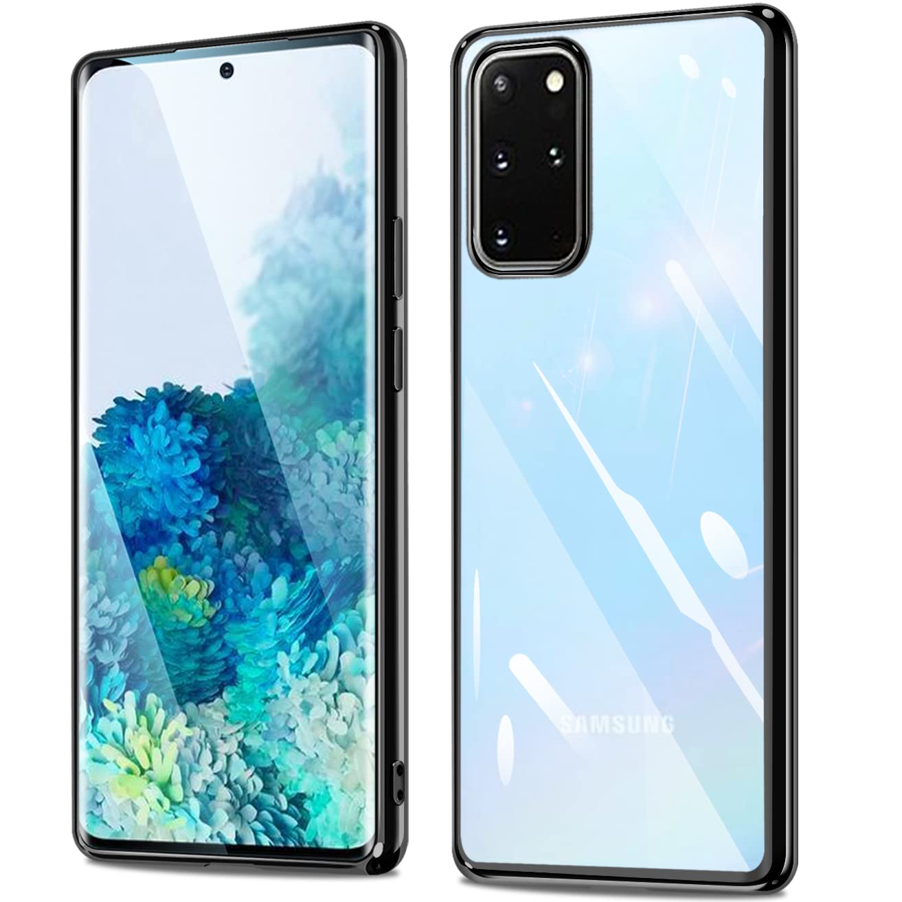 Amazon.co.jp: Galaxy S20 plus ケース クリア 黒 ギャラクシーs20+ SC 