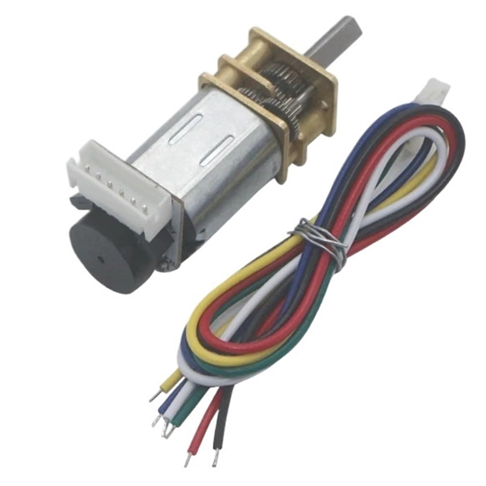 JGA12-N20 DC-Getriebemotor DC3V 6V 12V langsamer Motor Miniatur-Kleinmotor langsamer Drehzahl-Encodermotor(6V75RPM)