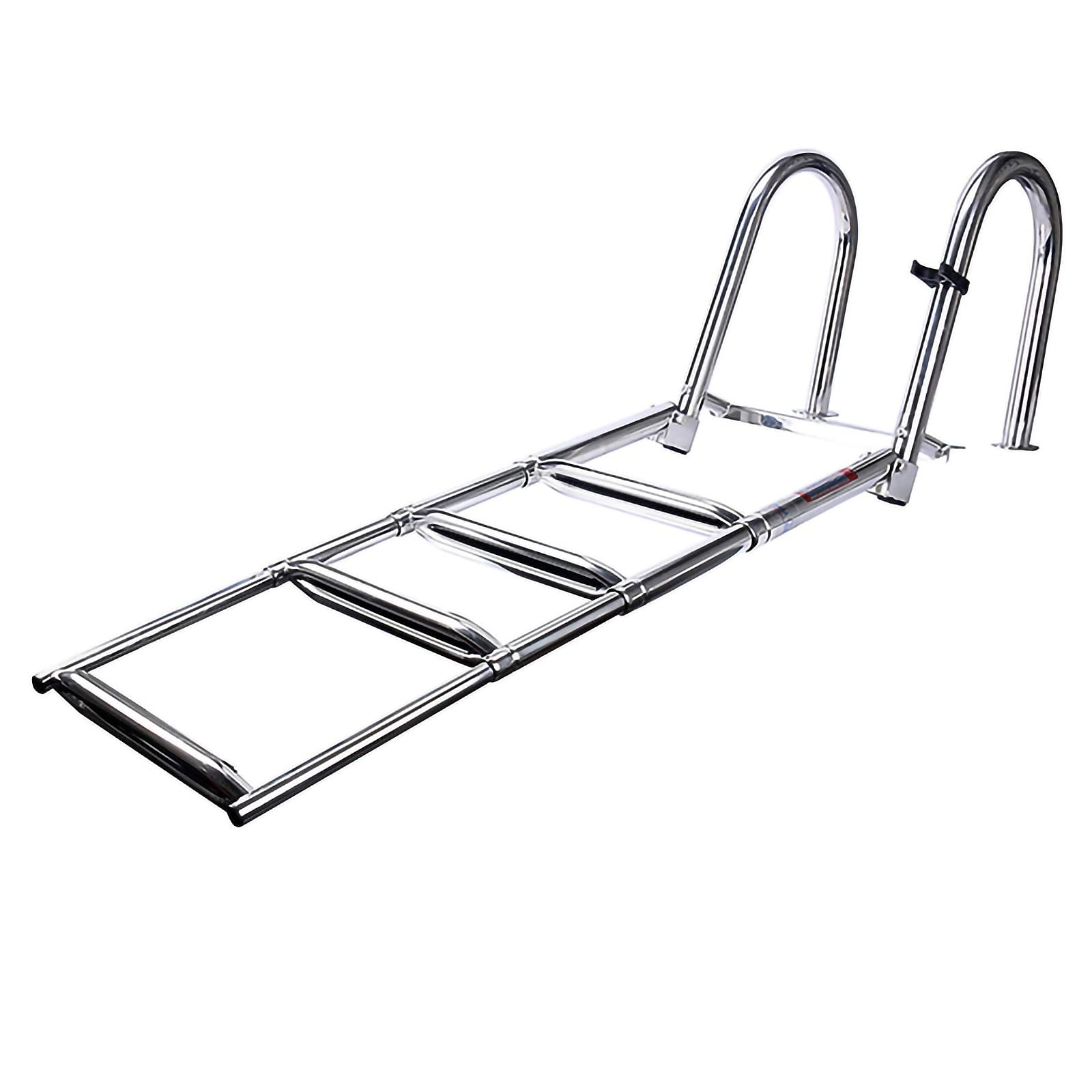Échelle de ponton télescopique pliante en inox 316 anti-glissade pour pont de bain