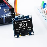 Vista 5 de 5 unids 0.96 pulgadas OLED I2C IIC Display Module 12864 128x64 Pixel SSD1306 Mini placa de pantalla OLED autoluminosa compatible con Arduino Blanco