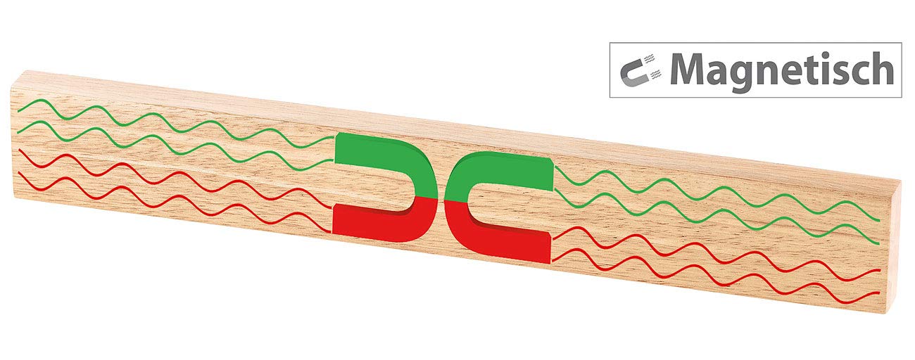 Rosenstein & Söhne Magnettafel für Messer: 2er-Set durchgehende Magnet-Messerleisten, echtes Hevea-Holz, 45 cm (Magnetbrett Messer, Magnet-Leisten)