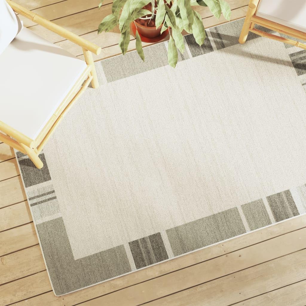 Tapis poils courts 120x180cm facile à nettoyer pour entrée et terrasse