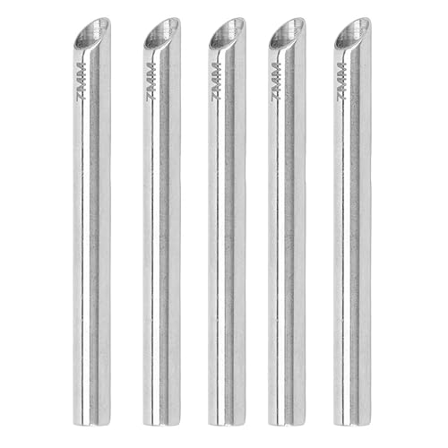 Tubos de recepción, 5 piezas de acero inoxidable con abrazadera de oreja (0.276in)