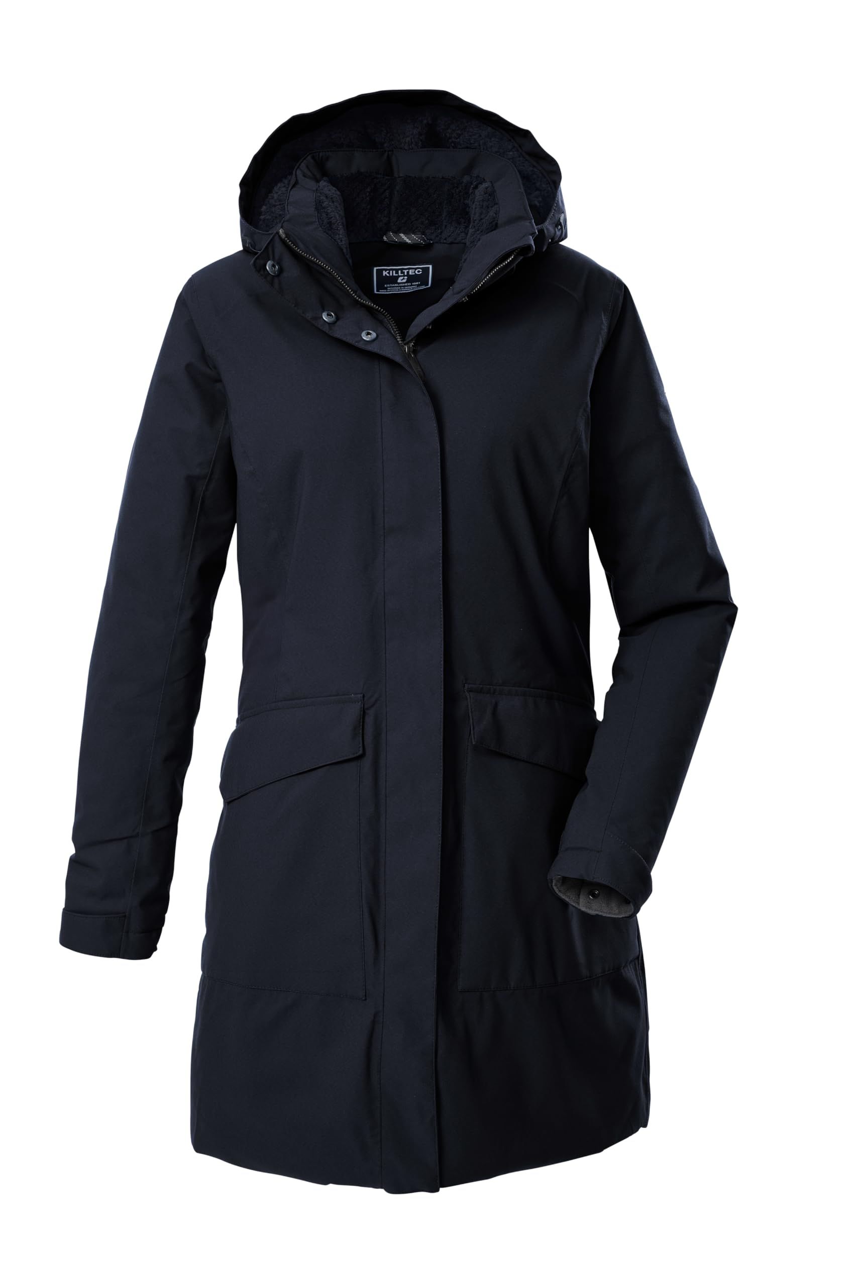 Killtec Damen Kow 18 Wmn Prk Funktionsparka/Parka wasserdicht mit abzippbarer Kapuze