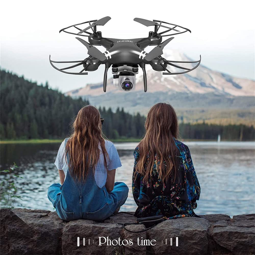 Remote Control RC Drone Airplane Selfie Quadcopter with 4K HD Camera Quadcopter Drones with Camera for Beginners Adults (White)
