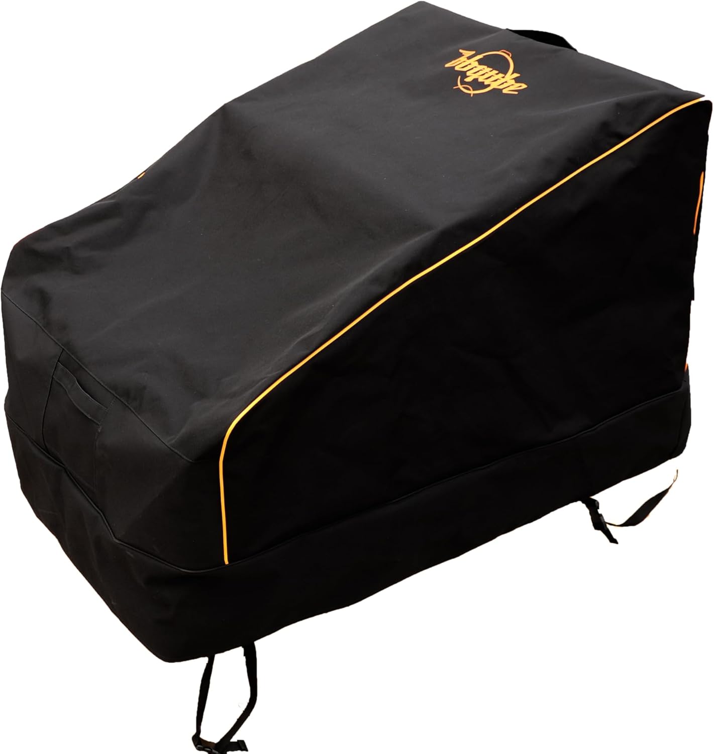 Heavy Duty 900D Nylon Lawn/Patio Chair Cover with Handle and Orange Piping, 38 Inch Waterproof, Outdoor Furniture