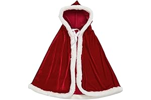 Mrs Santa Claus Costume, a Must-Have Christmas Velvet Hooded Cloak Robe For Women
