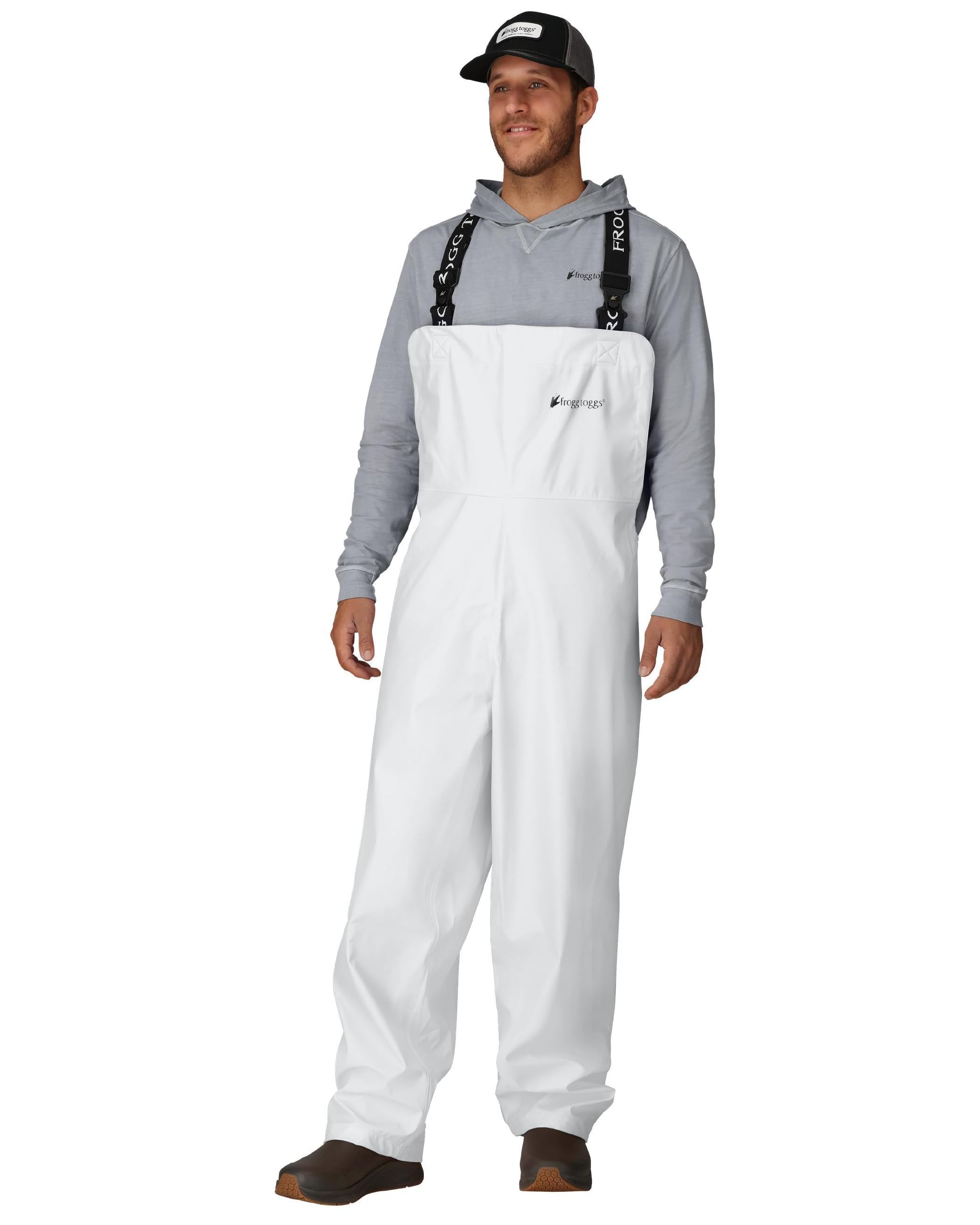 FROGG TOGGS mens Waypoint Angler Waterproof, Durable Bibs With 4-way Stretch