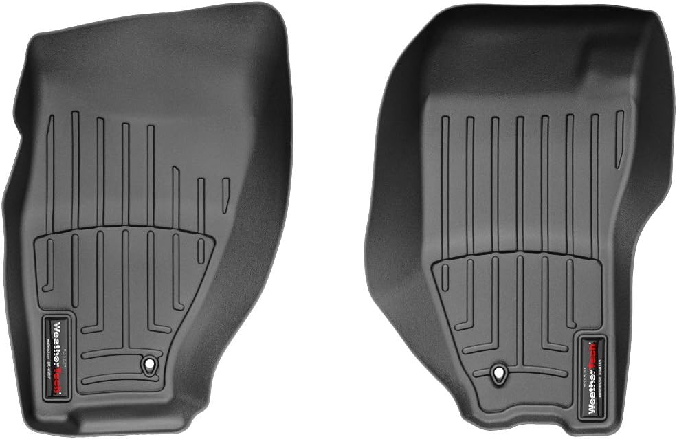 WeatherTech Custom Fit FloorLiners for Jeep Liberty - 1st Row (443881), Black