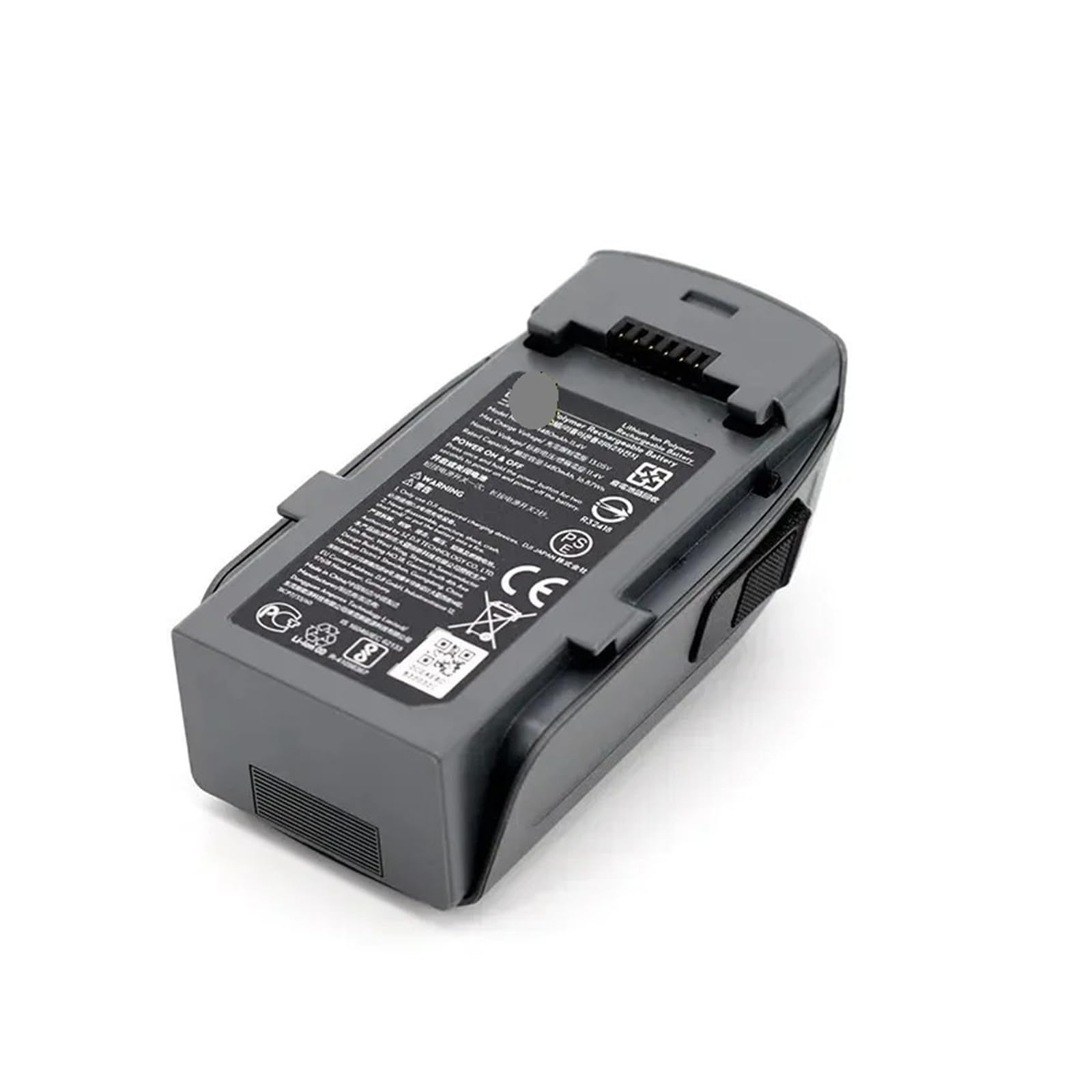 Batteria di ricambio for drone da volo intelligente da 11,4 V e 1480 mAh, compatibile con accessori ricaricabili DJI Spark.(2PCS -1480mAh)