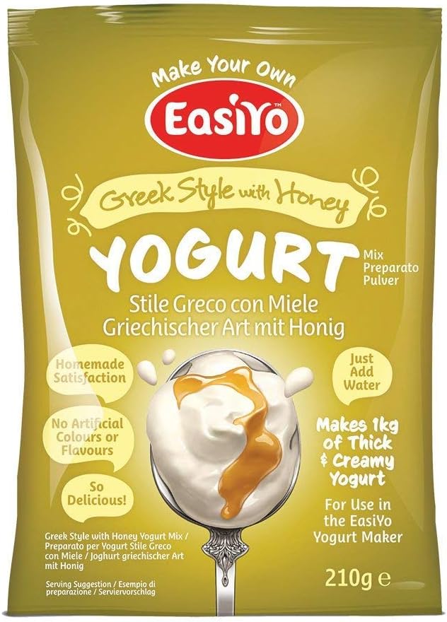 Easiyo Greek 'n Honey Flavour Yogurt Sachet 210g Amazon.co.uk Grocery