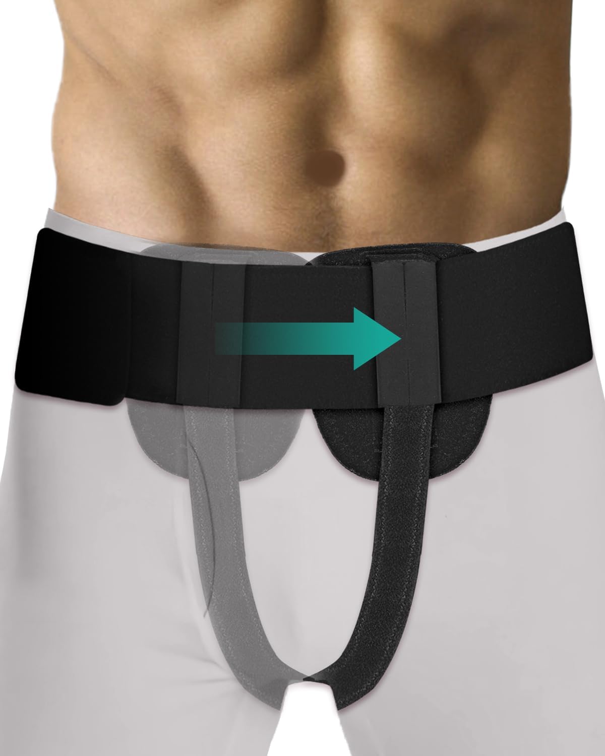 GEDRACKPMYN Inguinal Hernia Support Belt for Men Women for Left or Right Side Hernia Hernia Belt, Hernia Support Brace, Reduces Left/Right Groin Pain