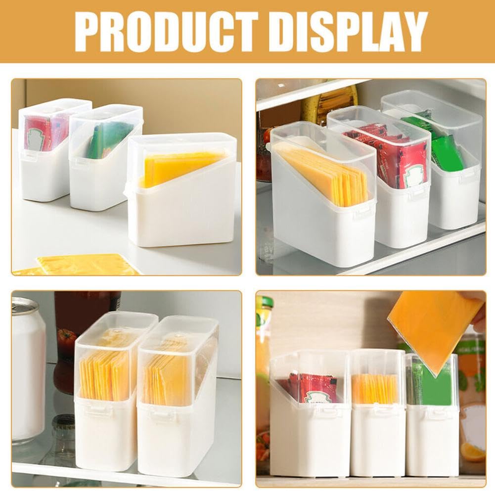 Boîte De Rangement Pour Fromage, Boîte De Rangement Pour Fromage Avec Couvercle Rabattable, Récipient Pour Fromage En Tranches, Reste Frais Au Réfrigérateur, Oignon, Gingembre, Ail, Pour Réfrigérateur